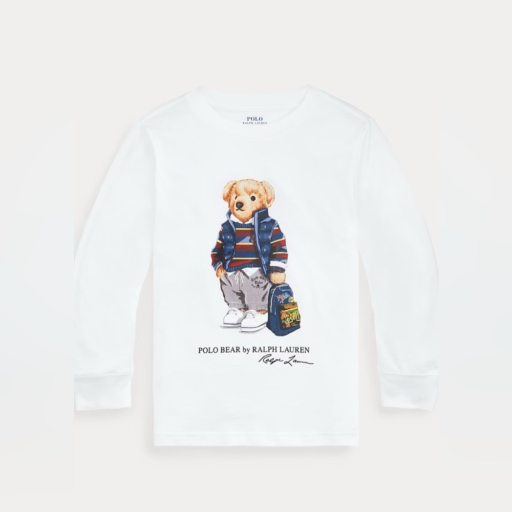 Polo Bear Cotton Jersey Tee